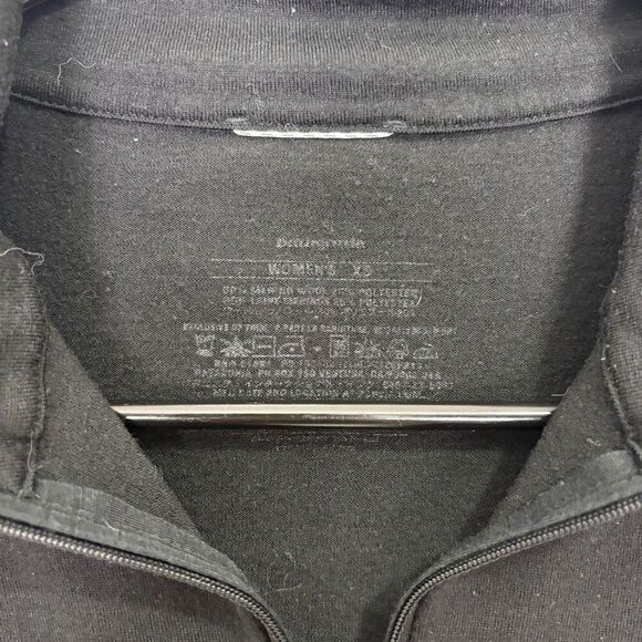 Patagonia Black Wool Base Layer Half Zip Pullover Long Sleeve Top Women's XS - Picture 2 of 11